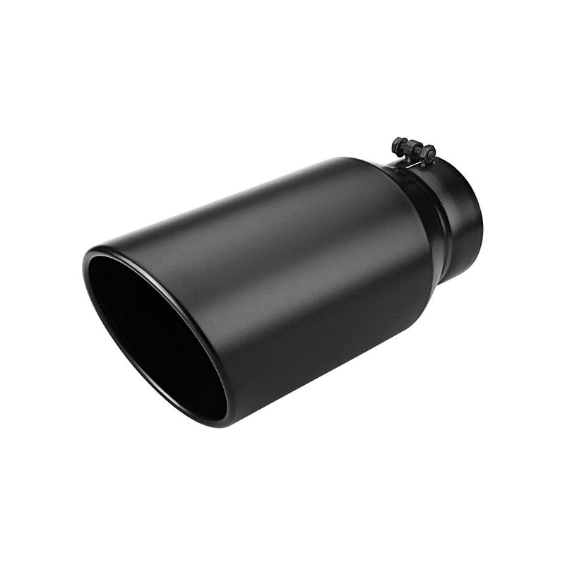 LCGP 5" inlet Universal Diesel Truck Exhaust Tip,Stainless Steel, 7" outlet,Black Powder Coated, Bolt-On â€“ LCGP - Image 1